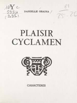 cover image of Plaisir cyclamen
